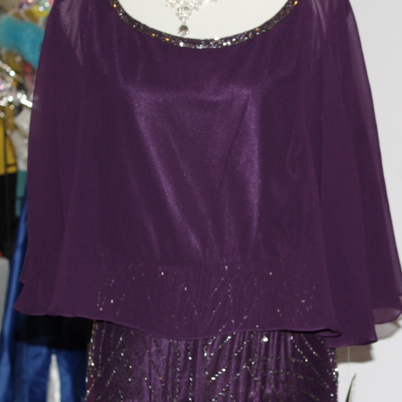 Purple Rhinestone Sequins Dress NEW - Picture 4 of 7